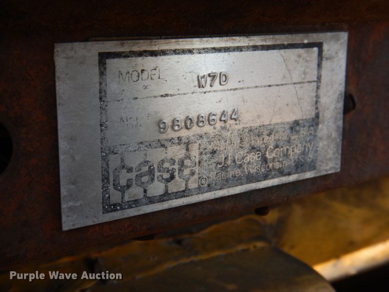 image for item KX9361 Case W7D  wheel loader