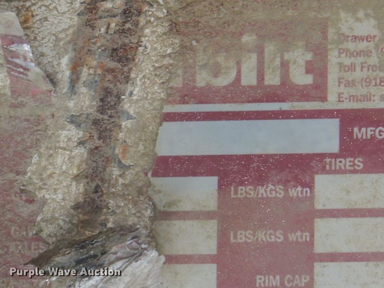 image for item KX9382 2005 Overbilt  tilt deck equipment trailer