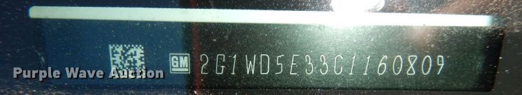 image for item DK2995 2012 Chevrolet Impala Police Cruiser