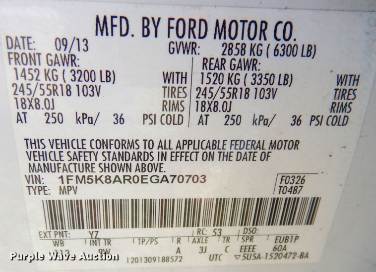 image for item DK3002 2014 Ford Explorer Police Interceptor  SUV