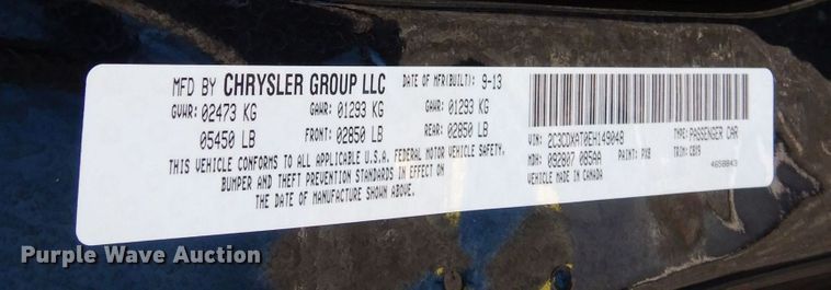 image for item DL3125 2014 Dodge Charger Police