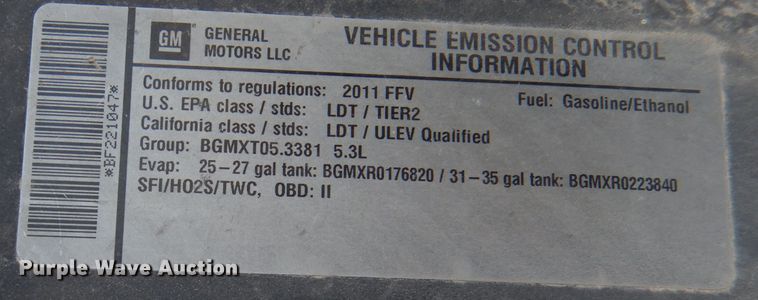 image for item DL3126 2011 Chevrolet Silverado 1500  Crew Cab pickup truck