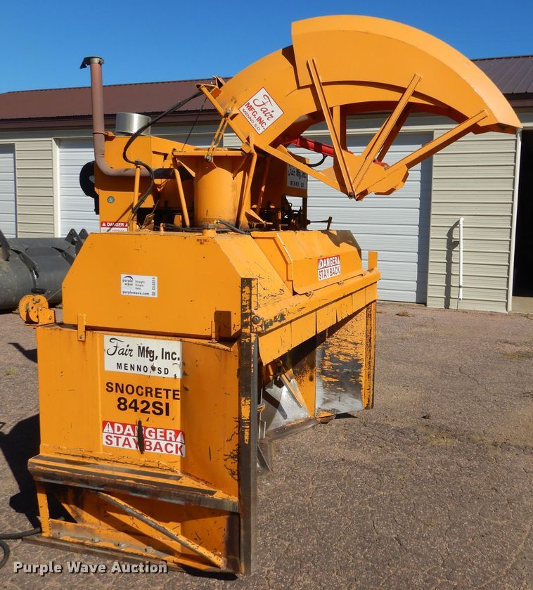 image for item DL6314 Fair Snocrete 842SI  snow blower