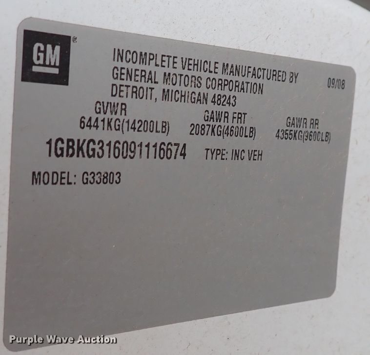 image for item DN2128 2009 Chevrolet 3500  ambulance