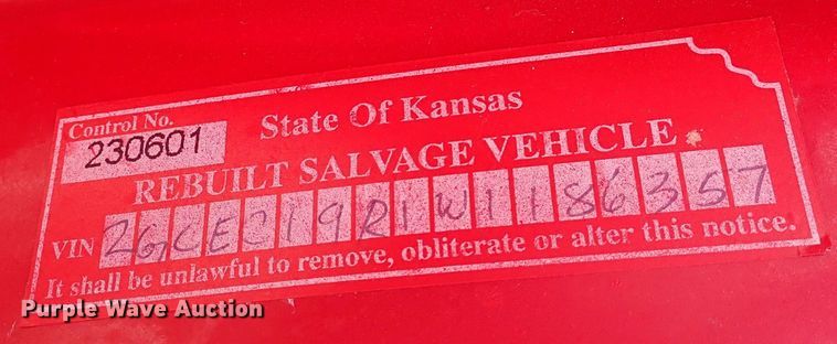 image for item DN2146 1998 Chevrolet C1500  Ext. Cab pickup truck