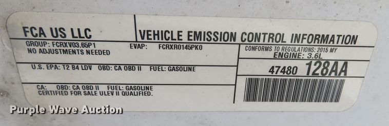 image for item DN5994 2015 Dodge Charger Police