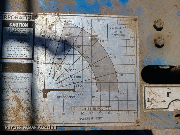 image for item IC9990 1985 International 1654  crane truck