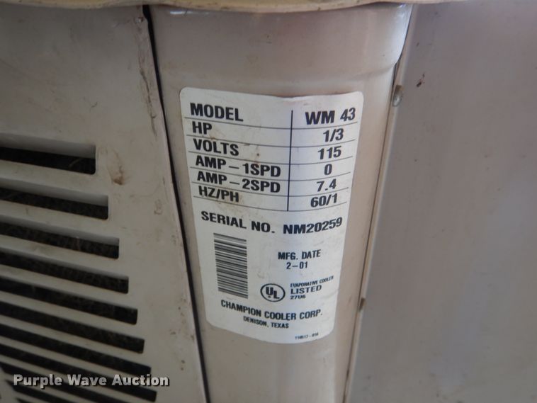 image for item IR9170 2001 Marquis WM43 cooler