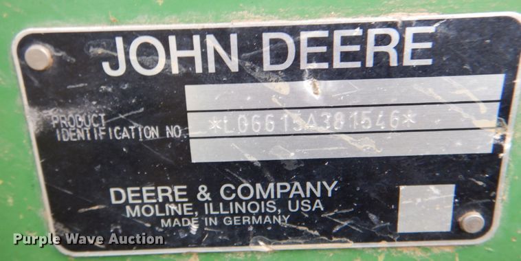 image for item IR9175 2003 John Deere 6615  tractor