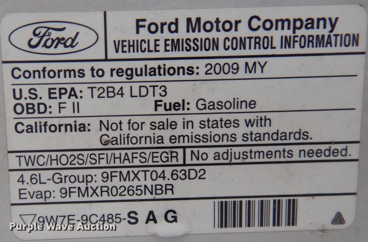 image for item JQ9224 2009 Ford F150  pickup truck