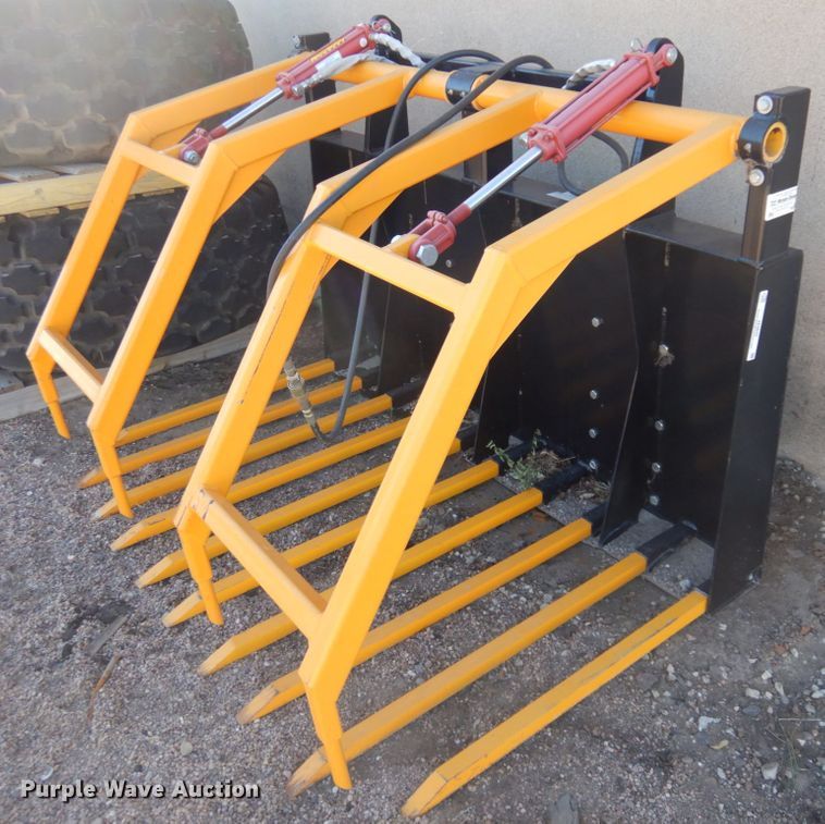 Cross 70"W skid steer hay grapple forks in Garden City, KS Item