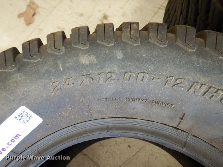 image for item KI9500 (2) Carlisle 24x12.00-12 tires