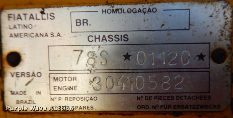 image for item KI9530 1976 Fiat-Allis FG85  motor grader