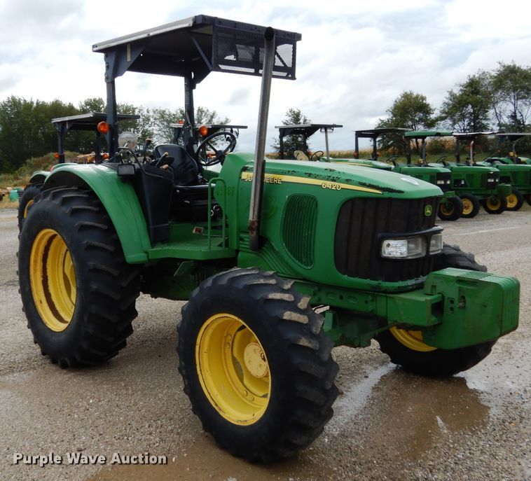 image for item KI9545 2002 John Deere 6420  MFWD tractor