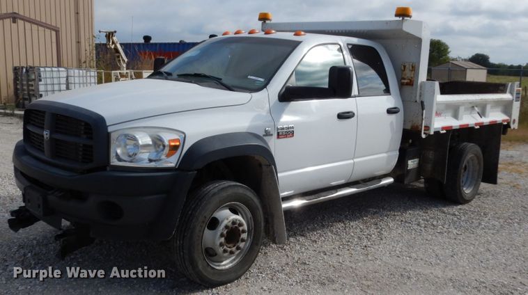 image for item KI9553 2009 Dodge Ram 5500 Heavy Duty  Quad Cab dump truck