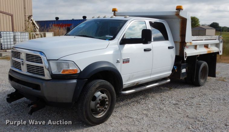 image for item KI9554 2011 Dodge Ram 5500 Heavy Duty  Crew Cab dump truck