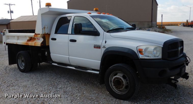 image for item KI9555 2009 Dodge Ram 5500 Heavy Duty  Quad Cab dump truck