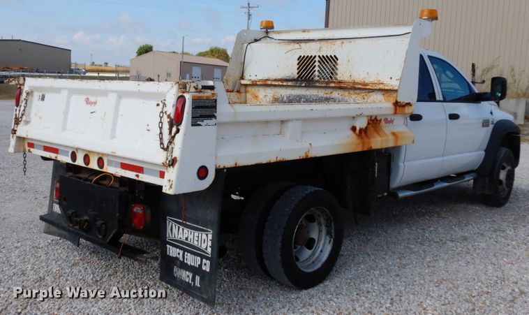 image for item KI9555 2009 Dodge Ram 5500 Heavy Duty  Quad Cab dump truck