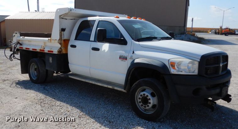 image for item KI9557 2009 Dodge Ram 5500 Heavy Duty  Quad Cab dump truck