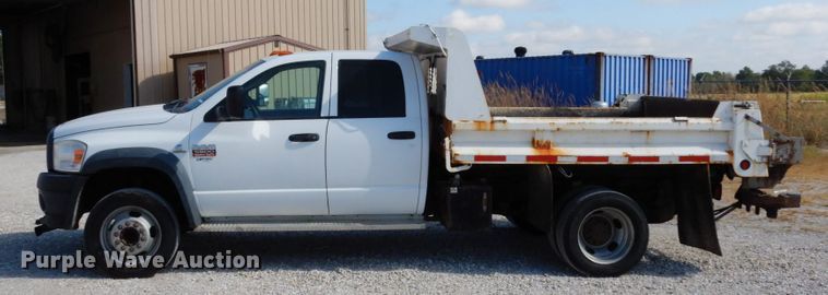 image for item KI9557 2009 Dodge Ram 5500 Heavy Duty  Quad Cab dump truck
