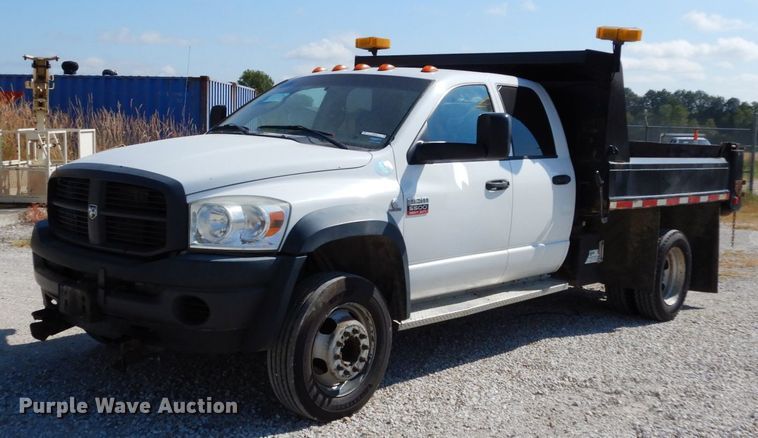 image for item KI9558 2009 Dodge Ram 5500 Heavy Duty  Quad Cab dump truck
