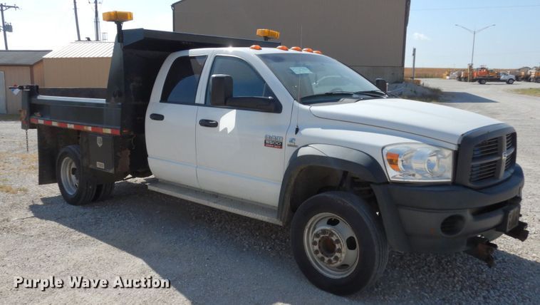 image for item KI9558 2009 Dodge Ram 5500 Heavy Duty  Quad Cab dump truck