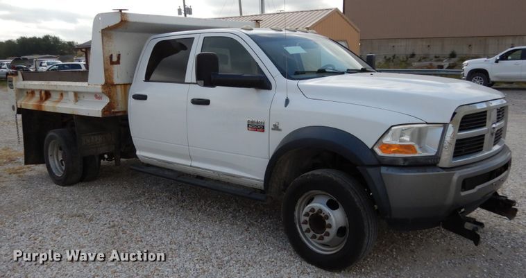 image for item KI9559 2011 Dodge Ram 5500 Heavy Duty  Crew Cab dump truck