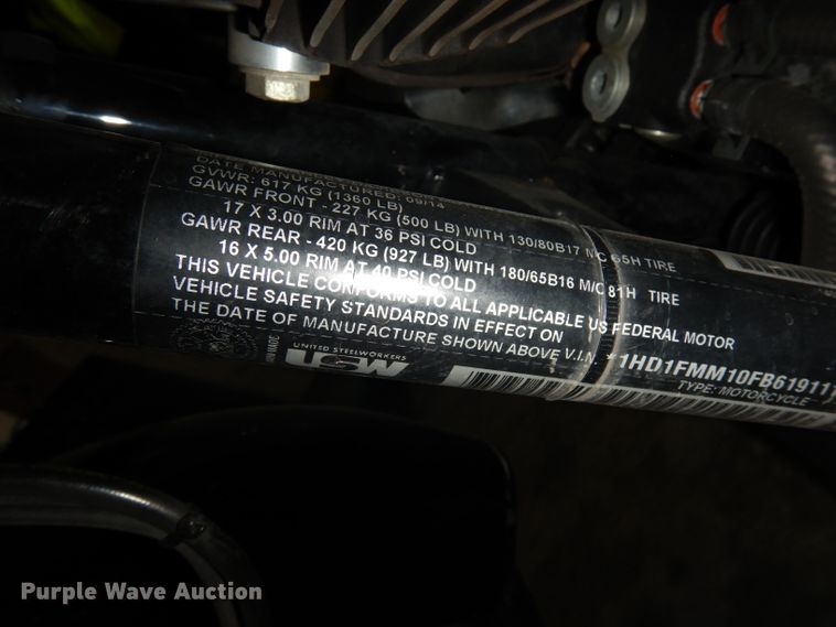 image for item KM9319 2015 Harley Davidson FLHTP  motorcycle