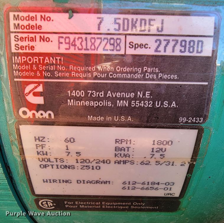 image for item KQ9250 1992 Ford F700  rescue vehicle