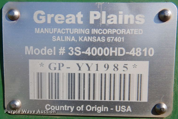 image for item DI5298 Great Plains 3S-4000HD-4810  grain drill