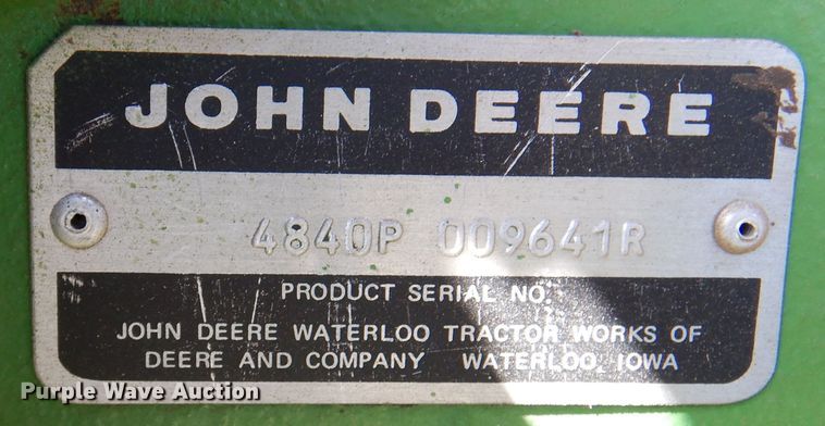 image for item DI5302 1980 John Deere 4840  tractor