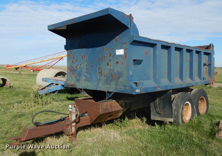 image for item DL6375 Shop built dump trailer