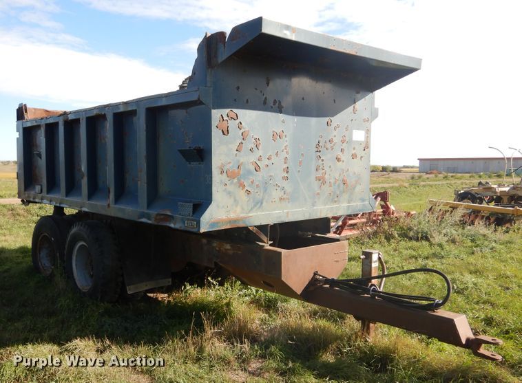 image for item DL6375 Shop built dump trailer