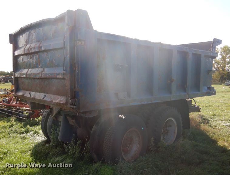 image for item DL6375 Shop built dump trailer