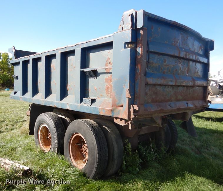 image for item DL6375 Shop built dump trailer