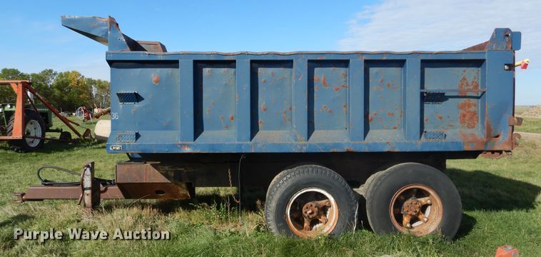 image for item DL6375 Shop built dump trailer