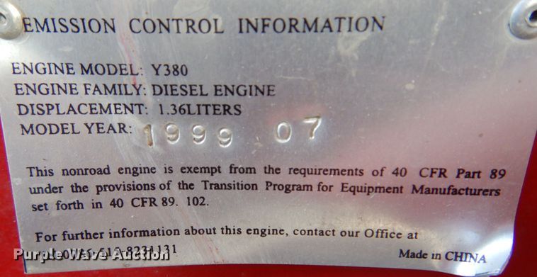 image for item DM5113 1999 MGM Eagle 2420  tractor