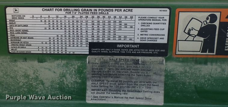 image for item DN2072 John Deere 455  grain drill