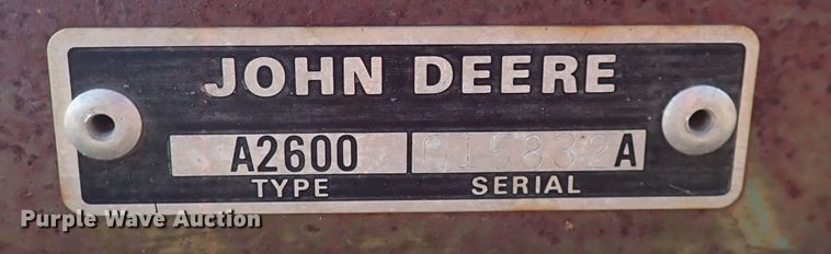 image for item DN2073 John Deere 2600  six bottom plow