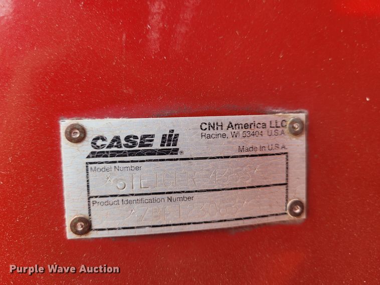 image for item FC9051 2011 Case IH Steiger 435  4WD tractor