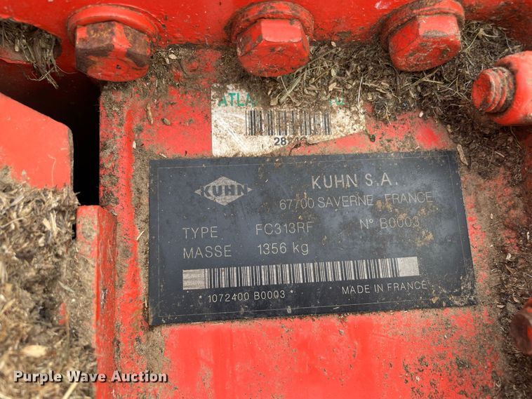 image for item IF9255 Kuhn FC813R  triple windrower