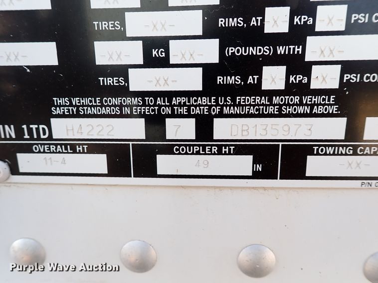 image for item IN9693 2013 Timpte  grain trailer