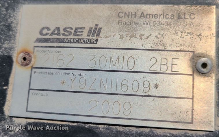 image for item IQ9246 2009 Case IH 2162  draper head