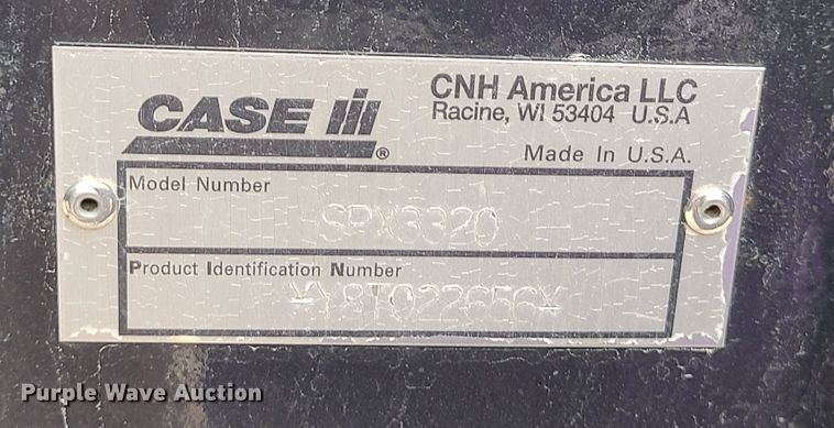 image for item JG9336 2008 Case IH Patriot SPX3320  sprayer