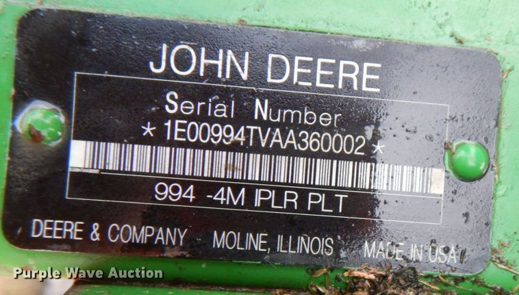 image for item KX9343 2013 John Deere R450  windrower