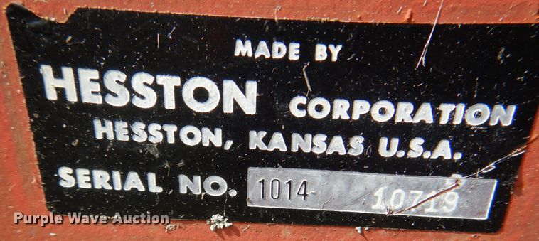 image for item KX9364 Hesston 1014  windrower