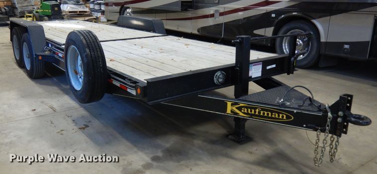image for item JQ9252 2015 Kaufman  tilt deck equipment trailer