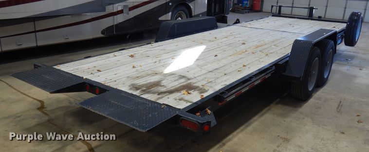image for item JQ9252 2015 Kaufman  tilt deck equipment trailer