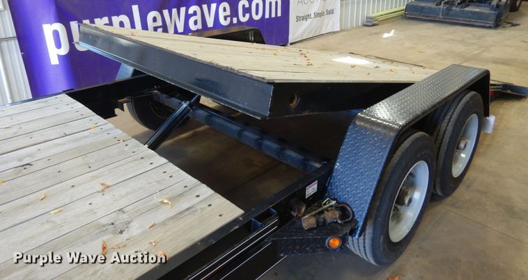 image for item JQ9252 2015 Kaufman  tilt deck equipment trailer