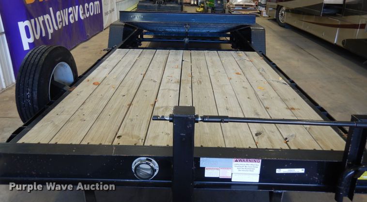 image for item JQ9252 2015 Kaufman  tilt deck equipment trailer